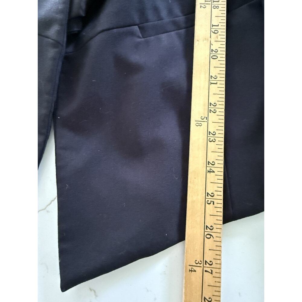 Trouve Womens Open Front Blazer Jacket Size L Black Career Office Workwear - Picture 7 of 11